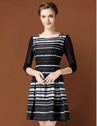 花妖精七分袖連衣裙 優雅與靈動的完美融合