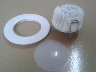 LED筒燈外殼與壓鑄杯筒燈配件 3.5寸噴白黑色太陽紋壓鑄杯筒燈套件全解析